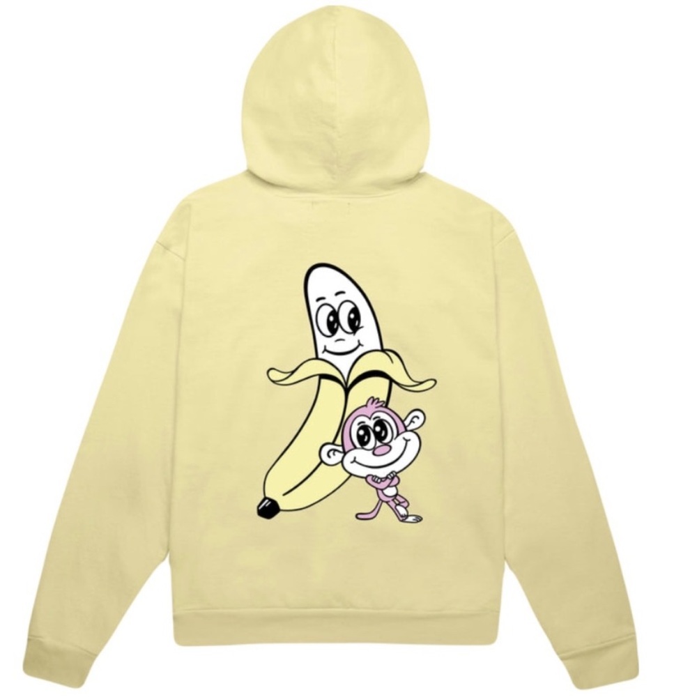 Bananas Banana Monkey Streetwear Anime Hoodie Heavyweight Sweatshirt - Small